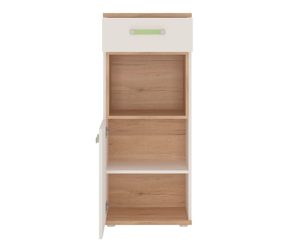 FTG 4Kids 1 Door 1 Drawer Narrow Cabinet with Lemon Handles