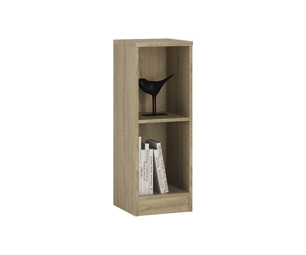 FTG 4 You Sonama Oak Low Narrow Bookcase