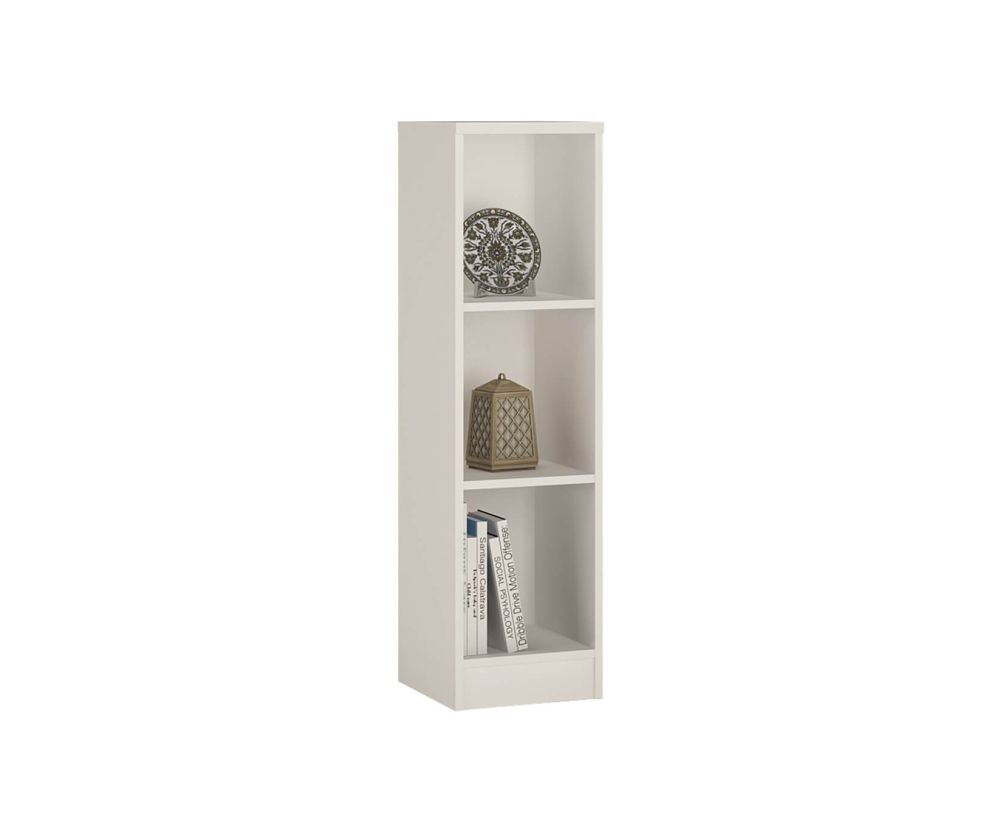 FTG 4 You Pearl White Medium Narrow Bookcase