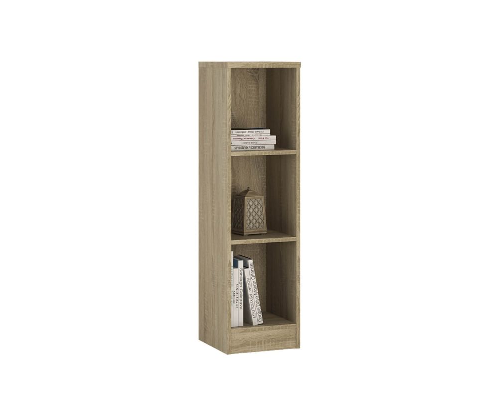 FTG 4 You Sonama Oak Medium Narrow Bookcase