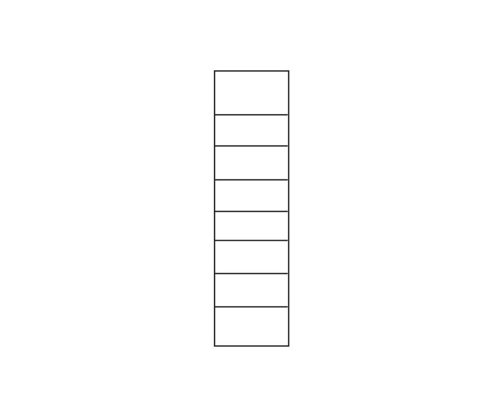FTG Toronto Tall Narrow Glazed Display Cabinet