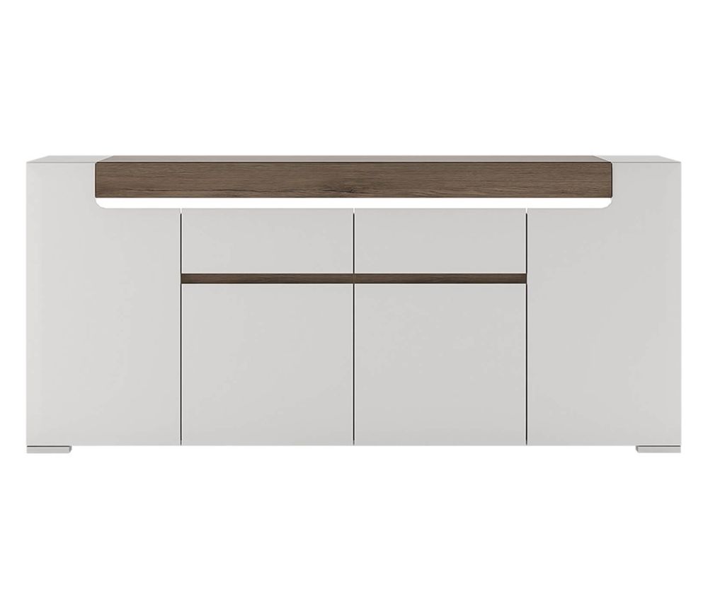 FTG Toronto 4 Door 2 Drawer Wide Sideboard