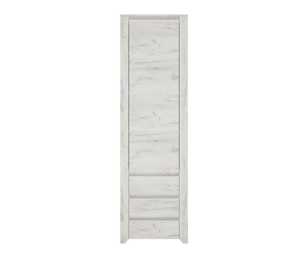 FTG Angel Tall Narrow 1 Door 3 Drawer Cupboard