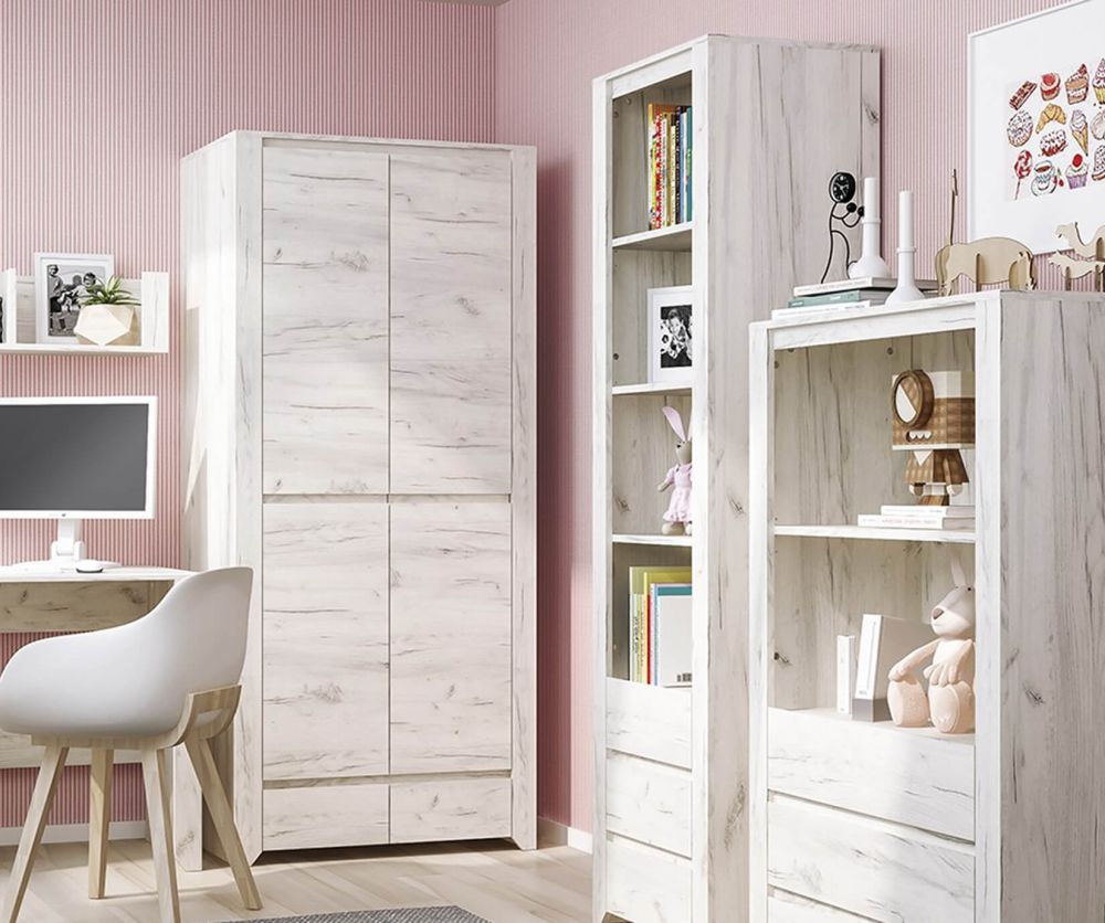 FTG Angel 2 Door 2 Drawer Wardrobe