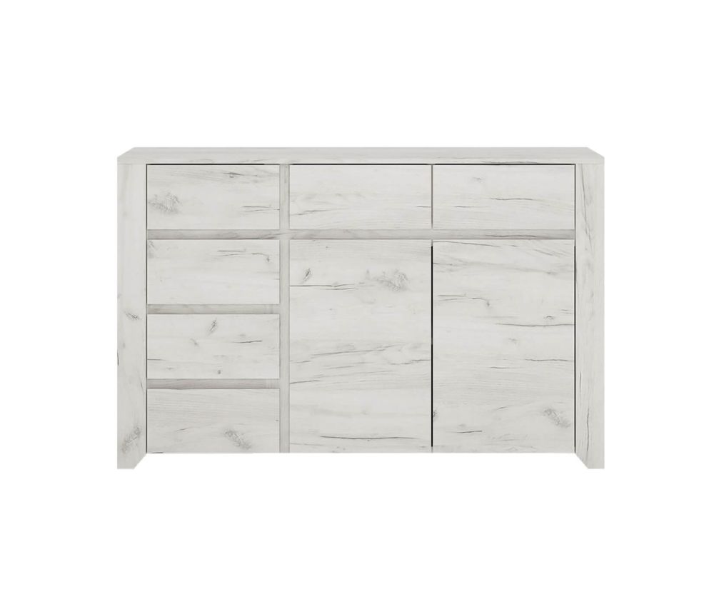 FTG Angel 2 Door 3+3 Wide Drawer Chest