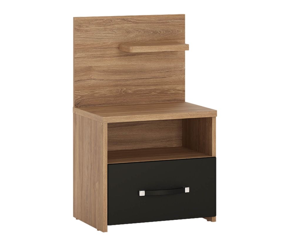 FTG Monaco 1 Drawer Bedside With Open Shelf (RH)
