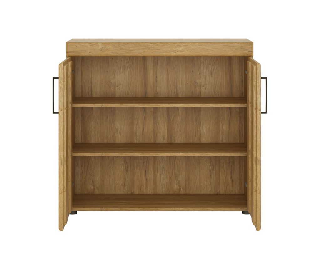 FTG Corrina 2 Door Cabinet in Grandson Oak Finish