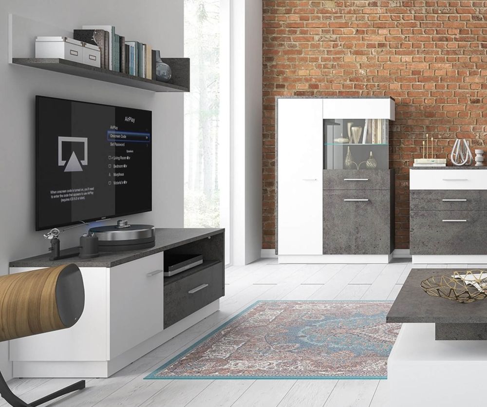 FTG Zingaro 1 Door 1 Drawer TV Cabinet