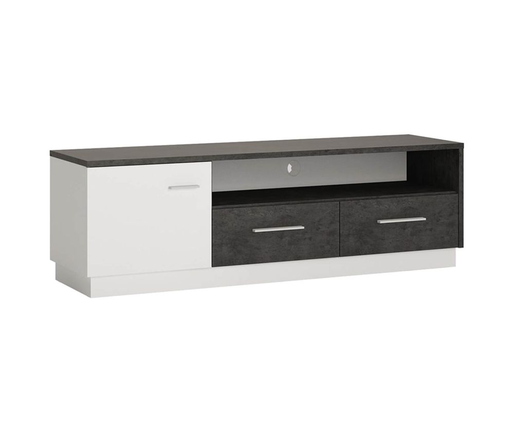 FTG Zingaro 1 Door 2 Drawer Wide TV Cabinet