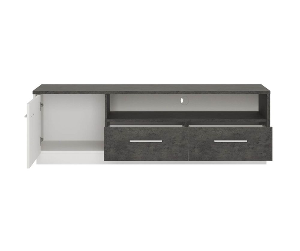 FTG Zingaro 1 Door 2 Drawer Wide TV Cabinet