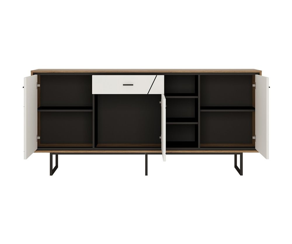 FTG Brolo 3 Door 1 Drawer Wide Sideboard