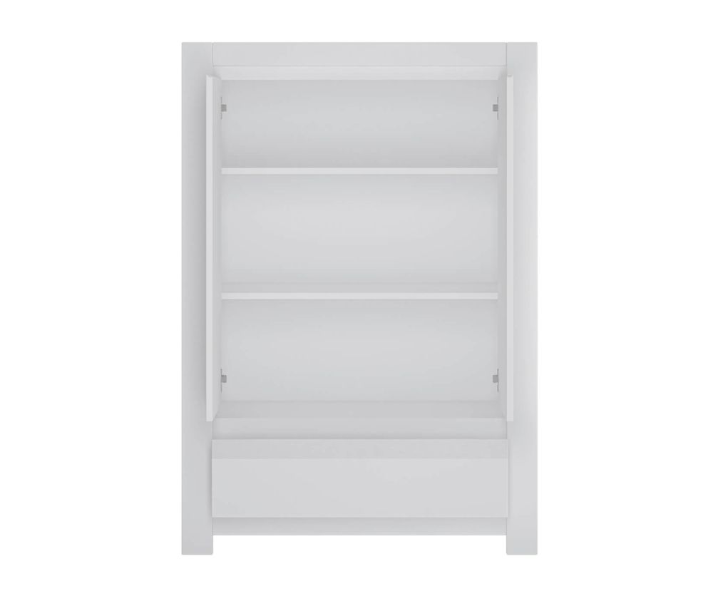FTG Novi Alpine White 2 Doors 1 Drawer Cabinet
