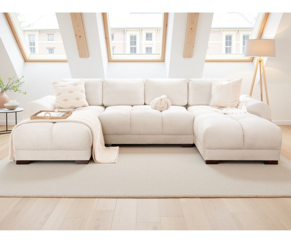 Azzuro Sofa Cream U Shape Corner