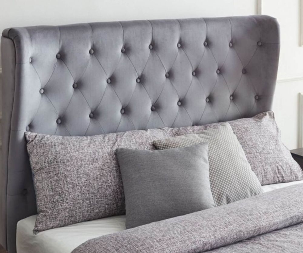 Flintshire Furniture Holway Grey Fabric End Lift Ottoman Bed Frame