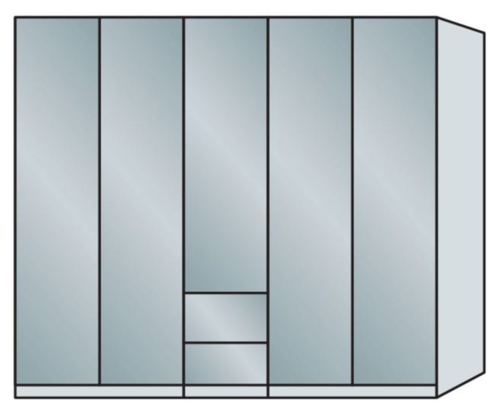 Wiemann Vip Asmara 5 Door Combi  Wardrobe – W250cm