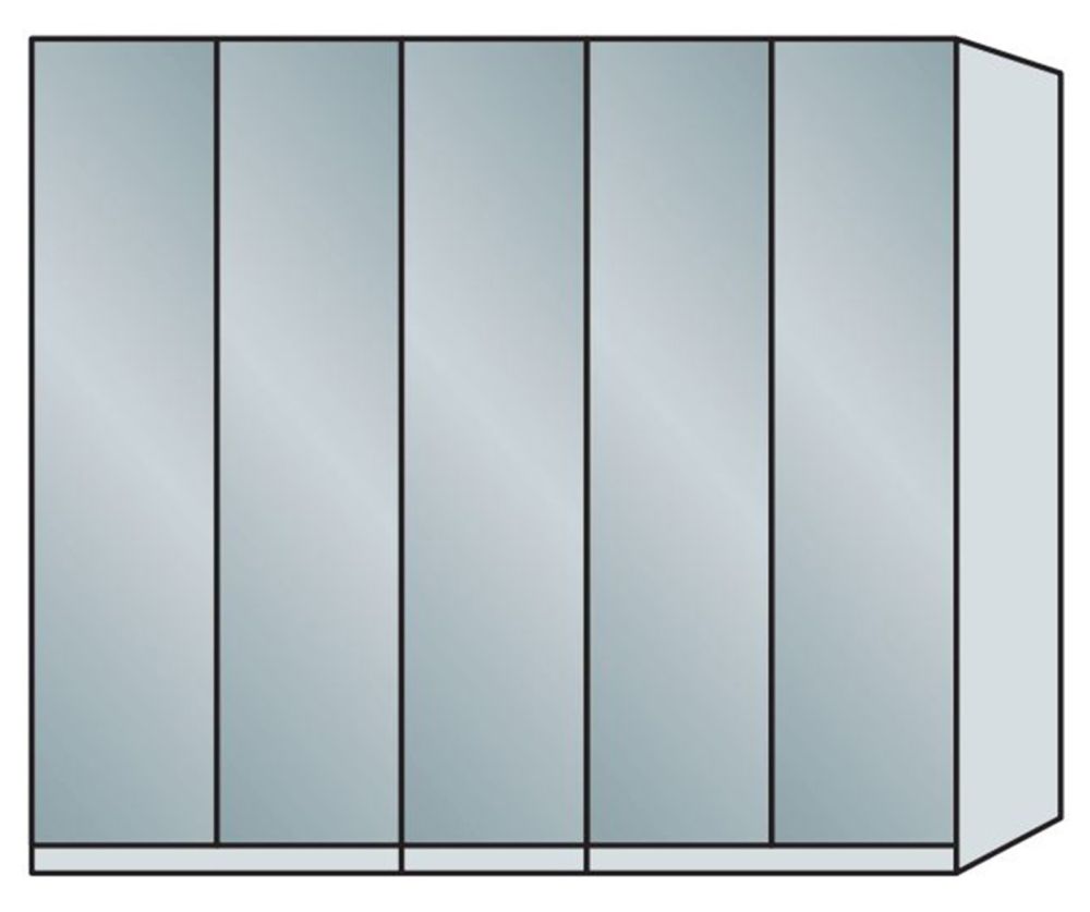 Wiemann Vip Asmara 5 Door Hinged Wardrobe – W250cm