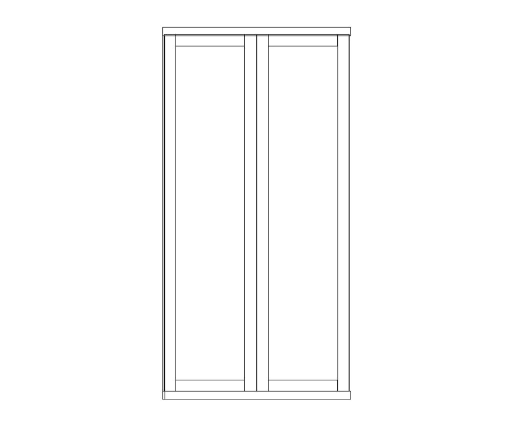 Wiemann Cambridge White 2 Door Wardrobe
