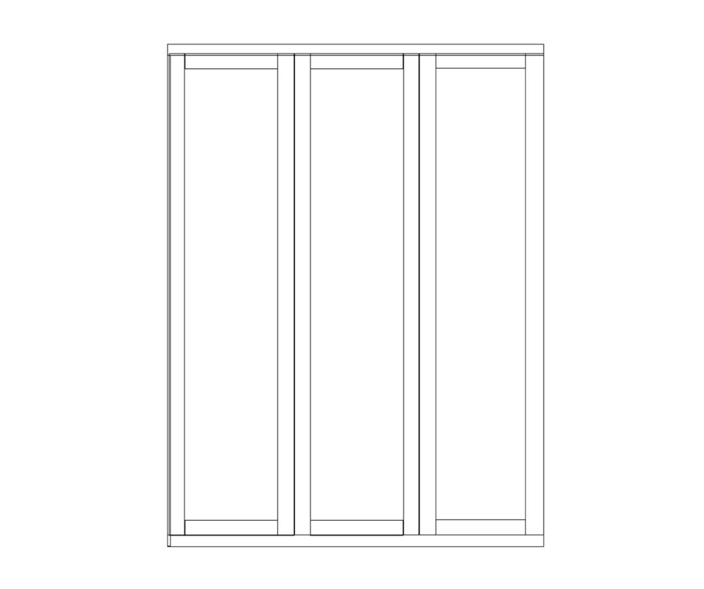 Wiemann Cambridge Sage Green 3 Door Wardrobe