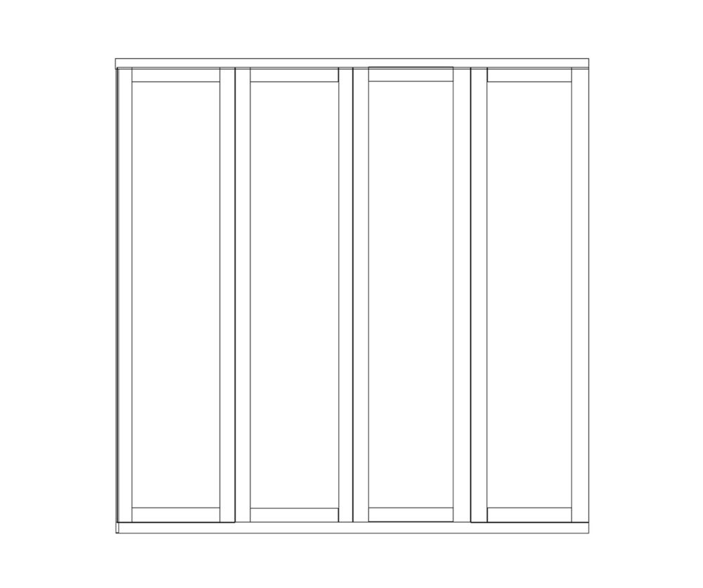 Wiemann Cambridge Sage Green 4 Door Wardrobe