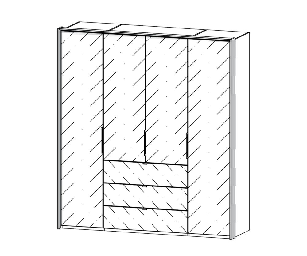Rauch Erimo Folding Wardrobe