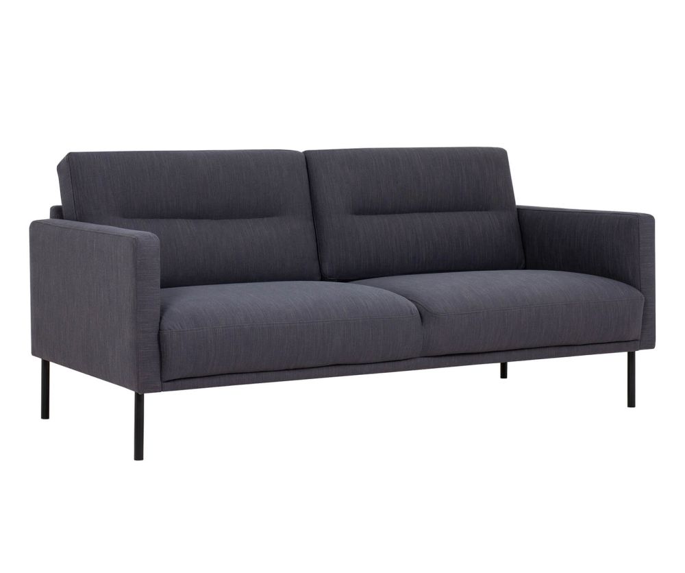 FTG Larvik Antracit 2.5 Seater Sofa with Black Legs
