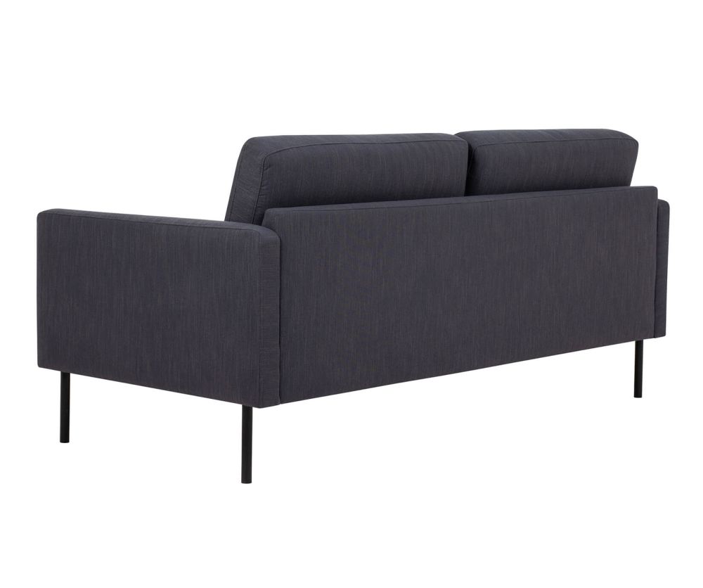 FTG Larvik Antracit 2.5 Seater Sofa with Black Legs