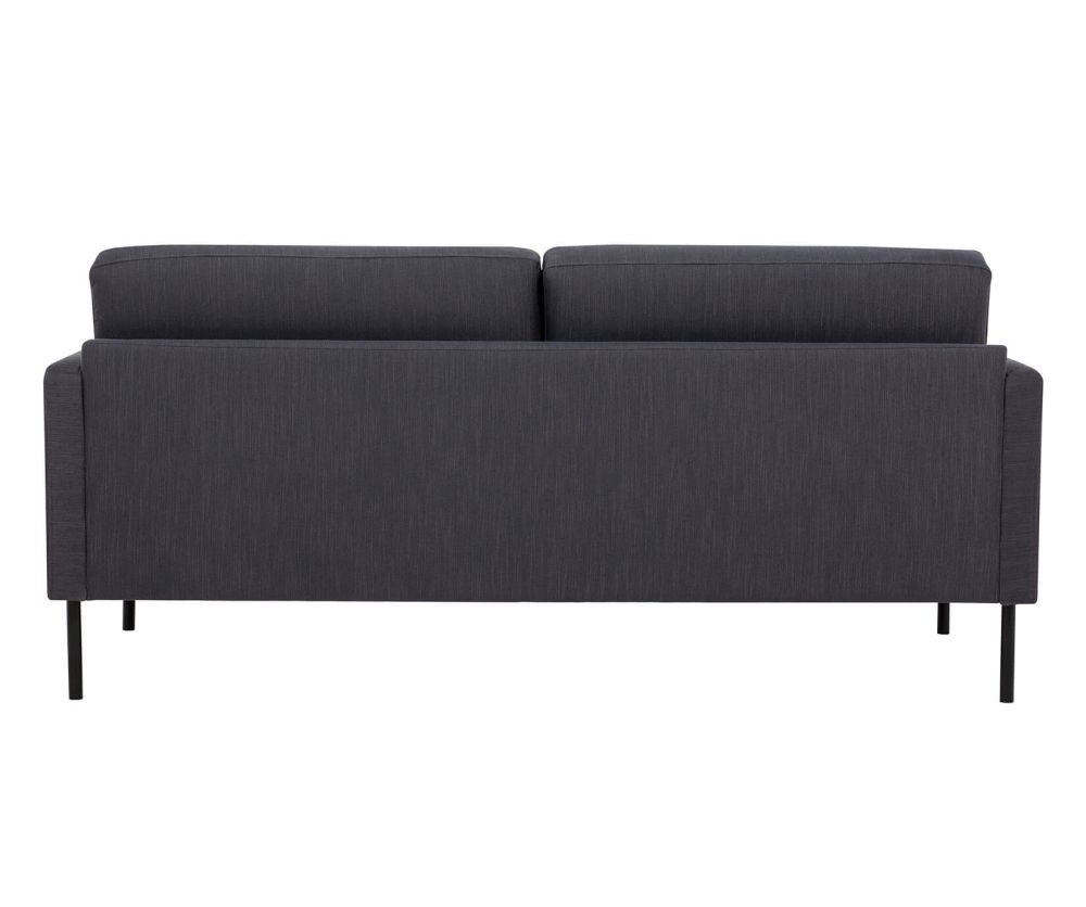 FTG Larvik Antracit 2.5 Seater Sofa with Black Legs