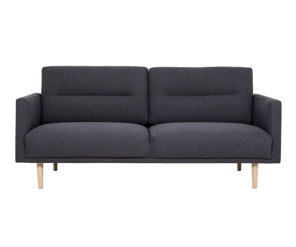 FTG Larvik Antracit 2.5 Seater Sofa with Oak Legs