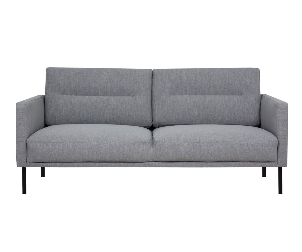 FTG Larvik Grey 2.5 Seater Sofa with Black Legs