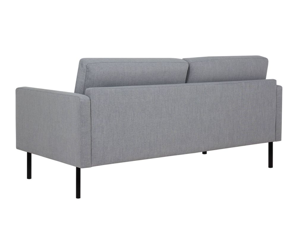 FTG Larvik Grey 2.5 Seater Sofa with Black Legs