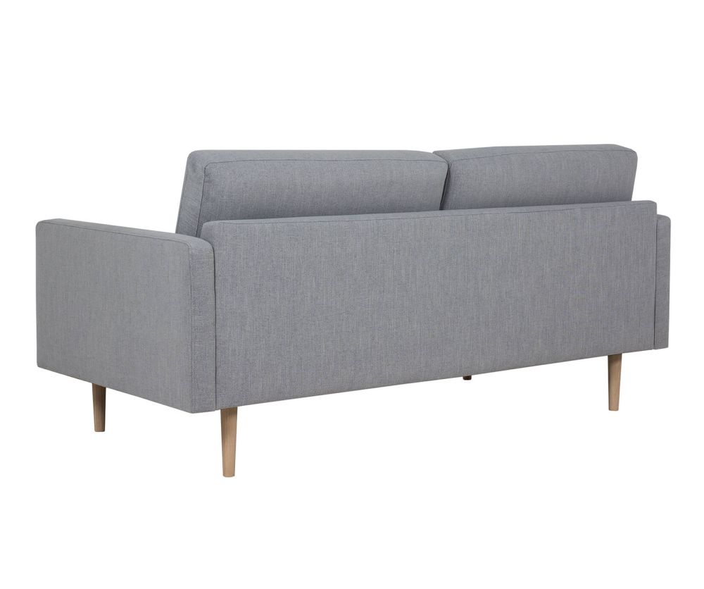 FTG Larvik Grey 2.5 Seater Sofa with Oak Legs