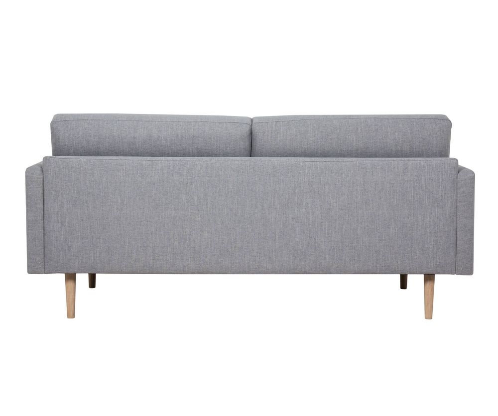 FTG Larvik Grey 2.5 Seater Sofa with Oak Legs