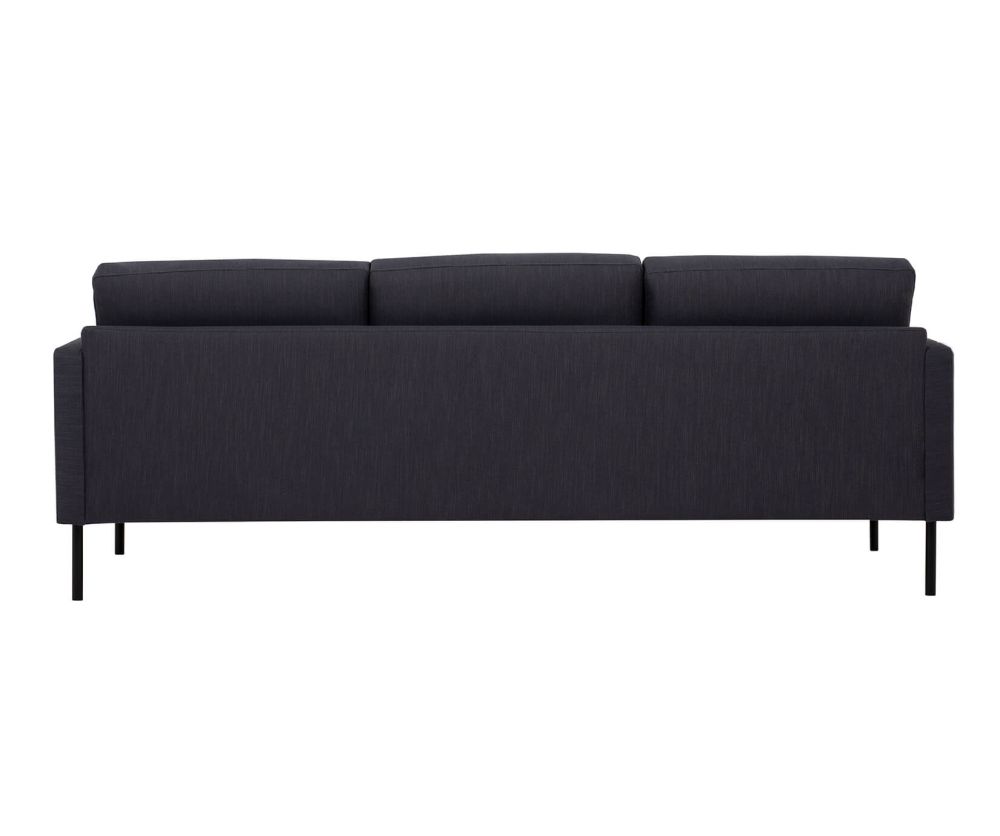 FTG Larvik Antracit 3 Seater Sofa with Black Legs