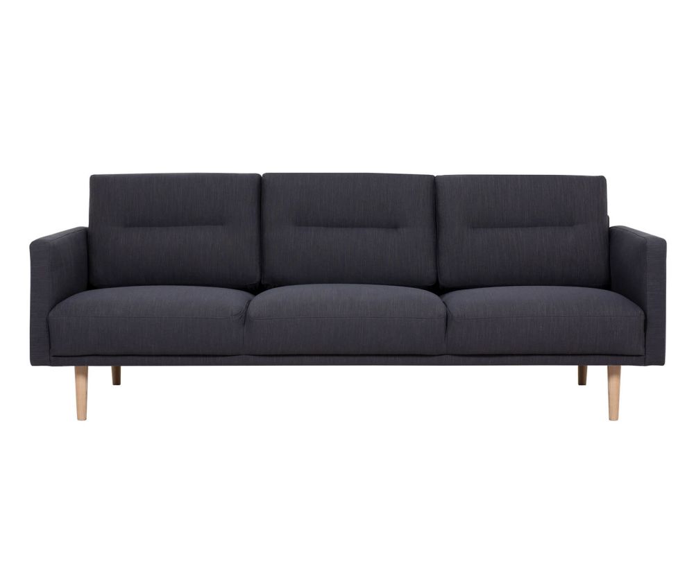FTG Larvik Antracit 3 Seater Sofa with Oak Legs