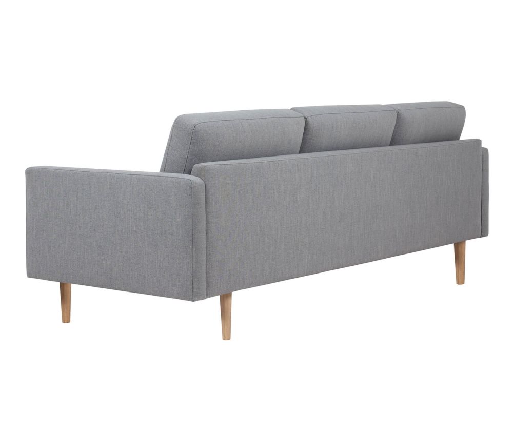 FTG Larvik Grey 3 Seater Sofa with Oak Legs