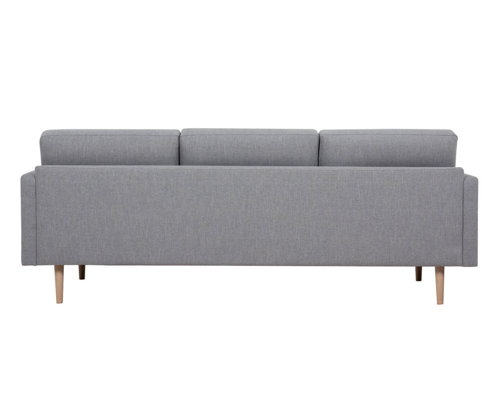 FTG Larvik Grey 3 Seater Sofa with Oak Legs