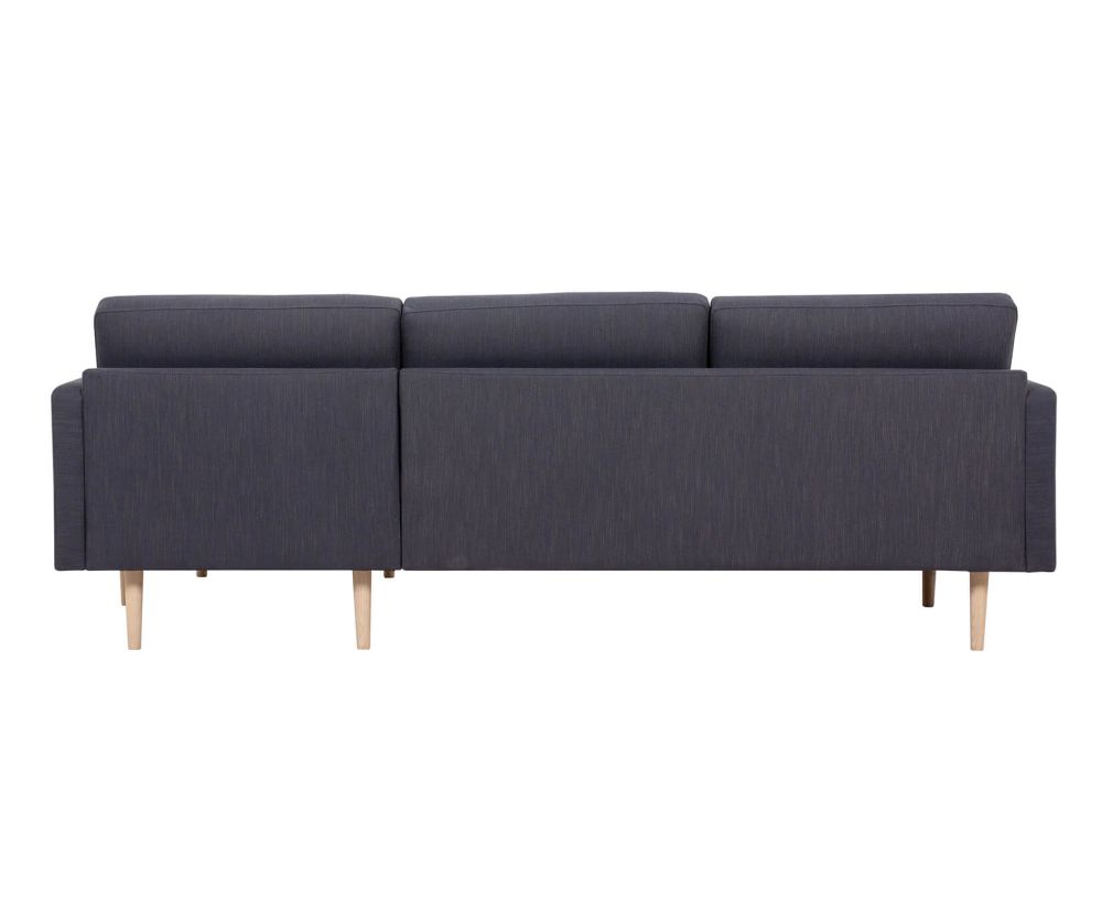 FTG Larvik Antracit Chaiselongue Sofa (RH) with Oak Legs