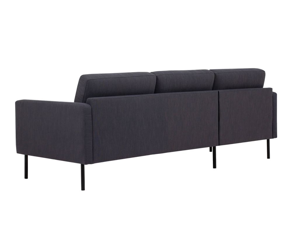 FTG Larvik Antracit Chaiselongue Sofa (LH) with Black Legs