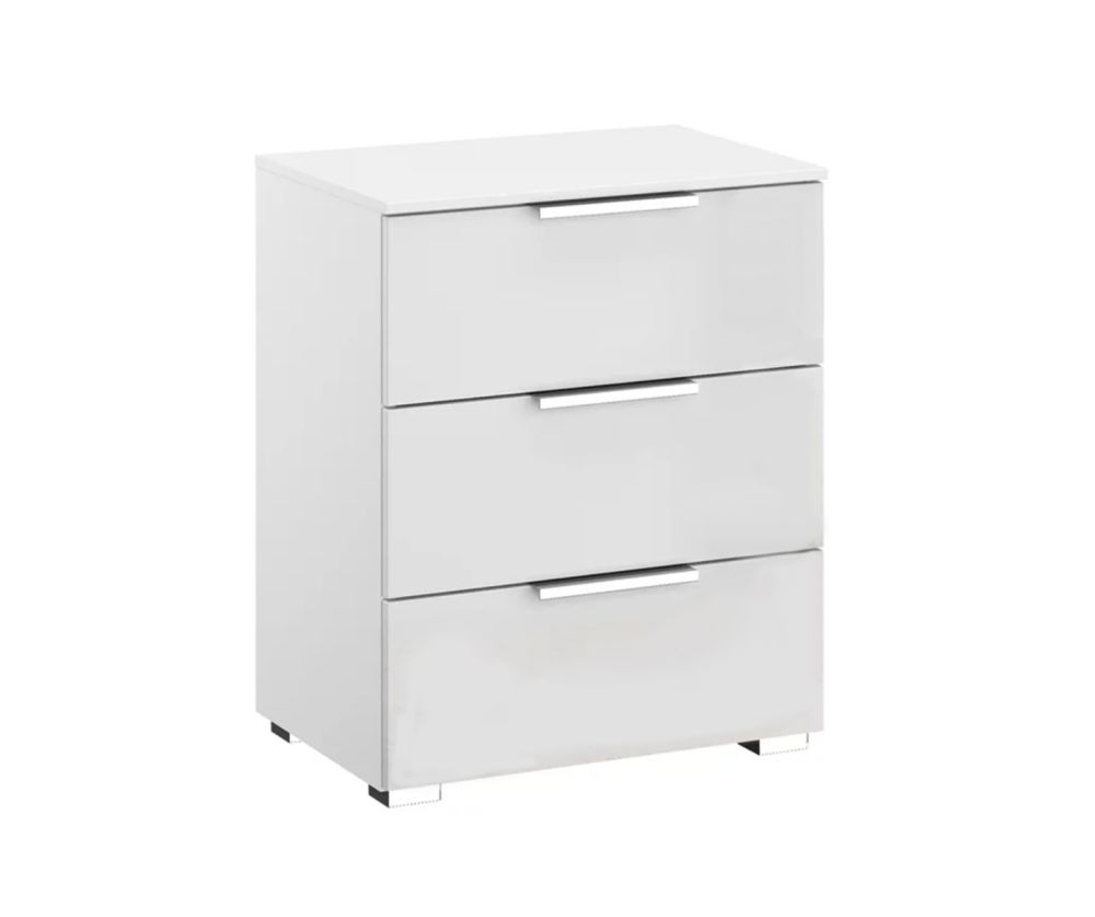 Rauch Texas Alpine White 3 Drawer Bedside Table