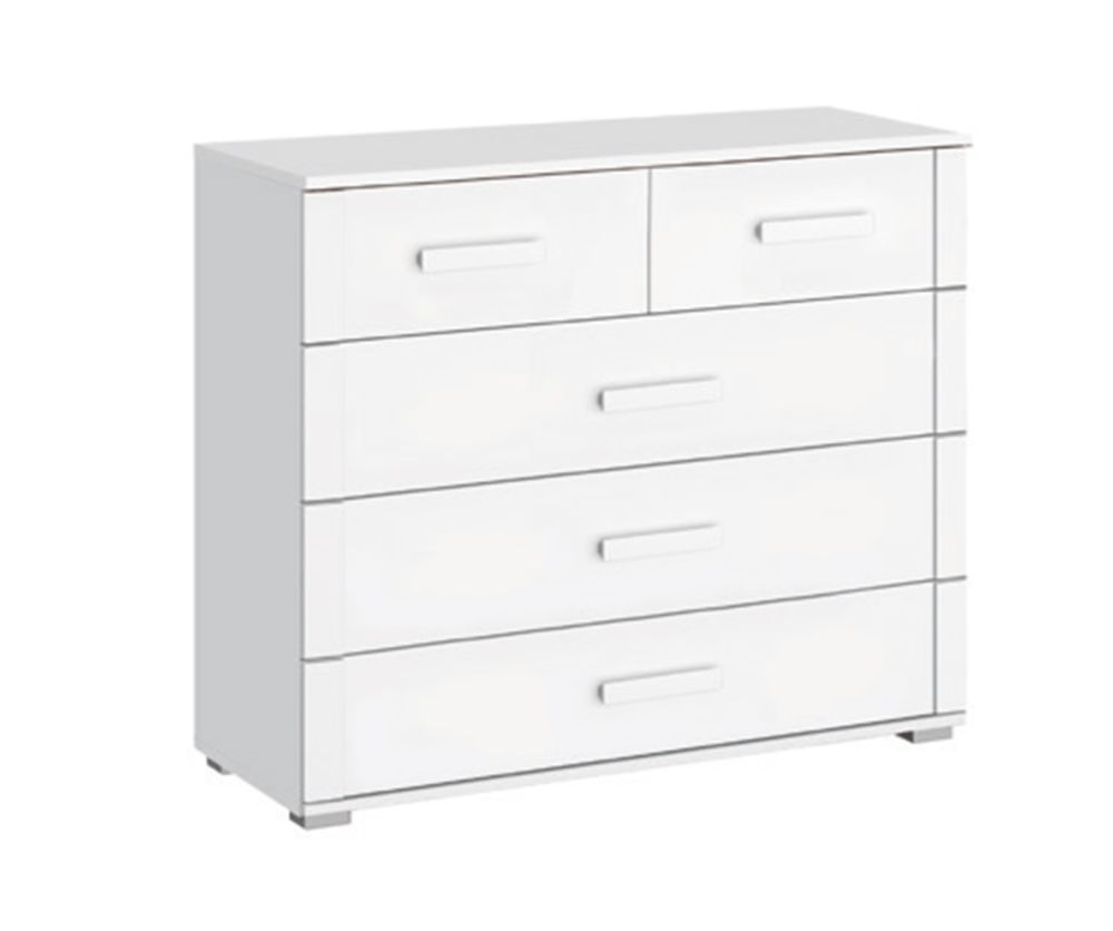 Rauch Rivera Alpine White 5 Drawer Chest