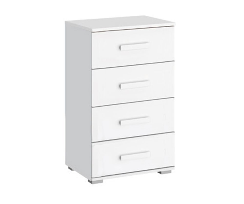 Rauch Rivera Alpine White Narrow 4 Drawer Chest
