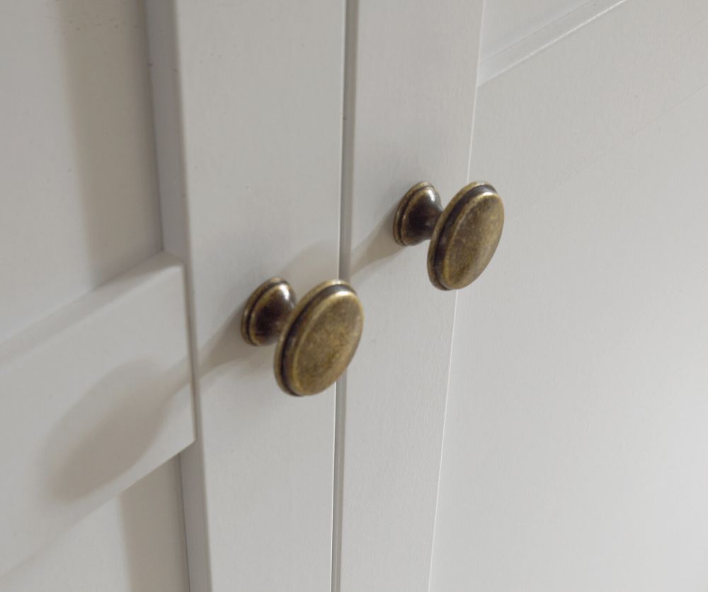 FTG Paris White 2 Door Wardrobe