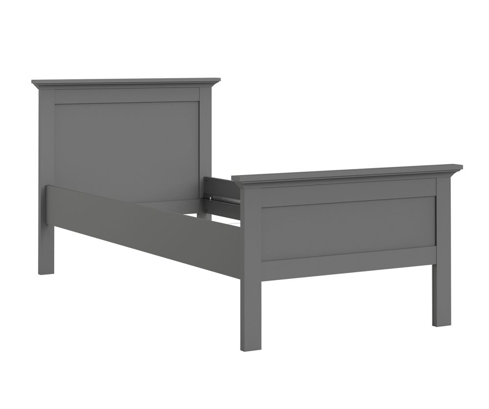 FTG Paris Matt Grey Bed Frame