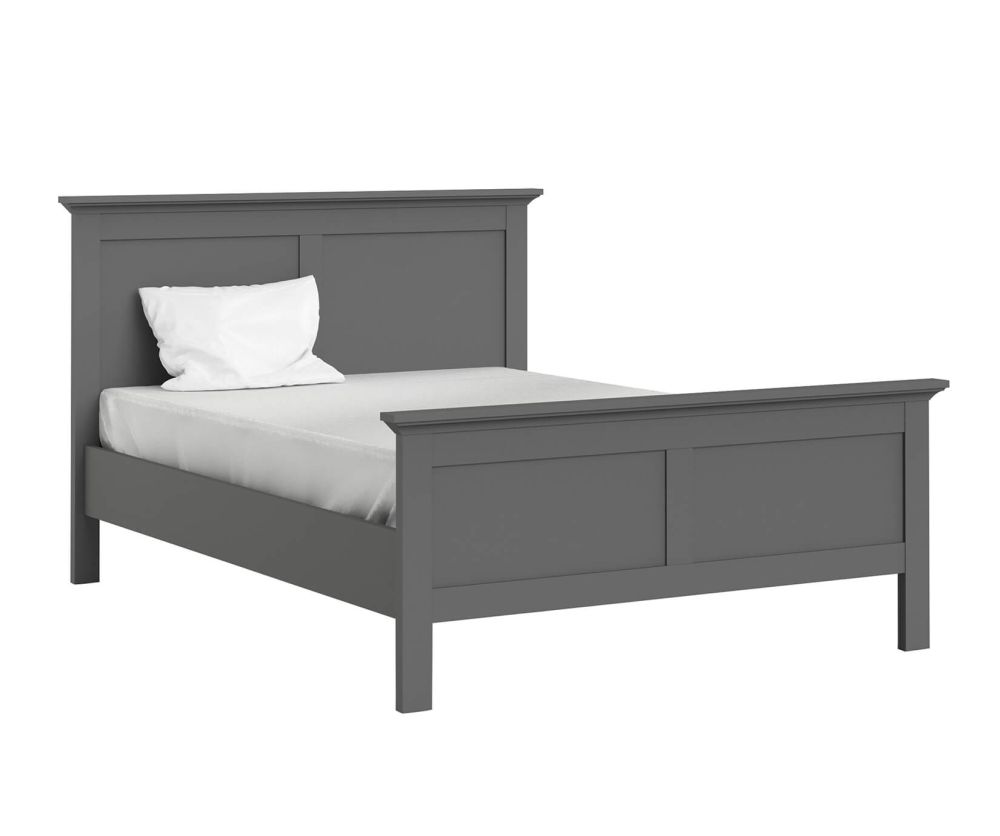 FTG Paris Matt Grey Bed Frame