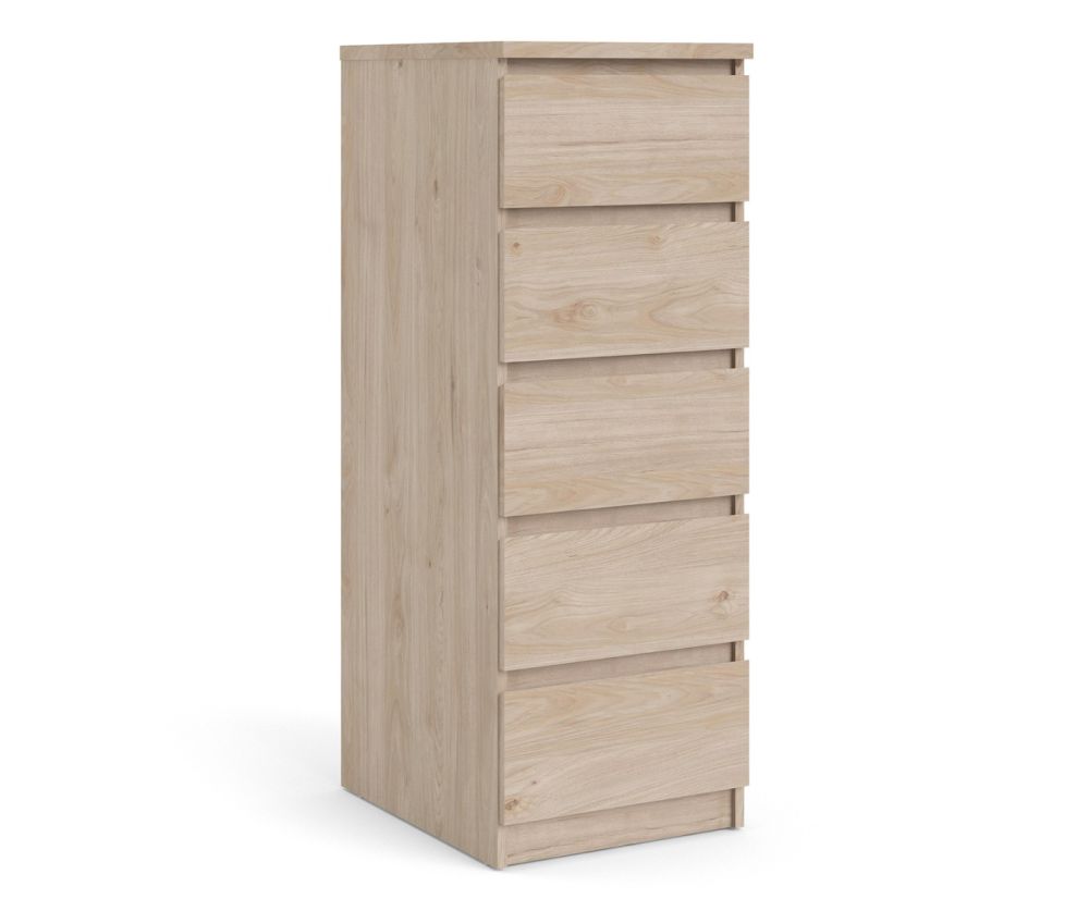 FTG Naia Jackson Hickory 5 Drawer Narrow Chest