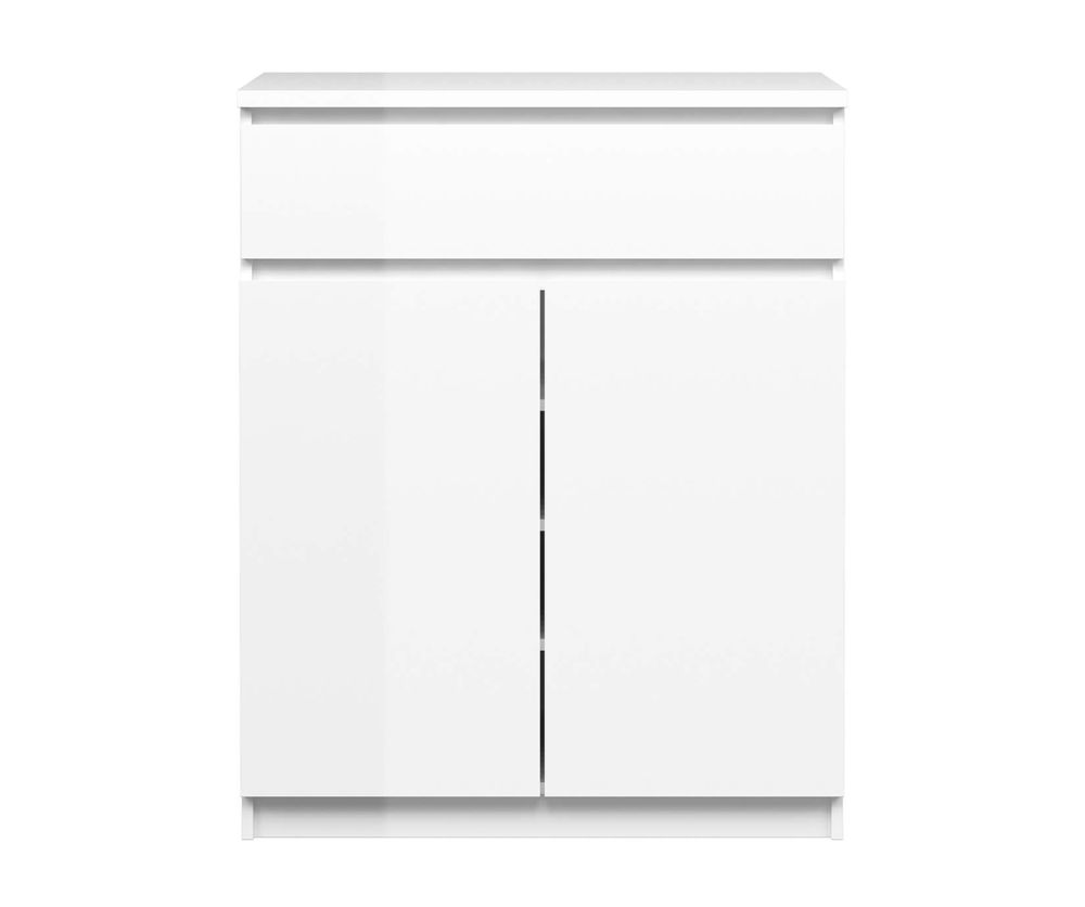 FTG Naia White High Gloss 1 Drawer 2 Doors Sideboard