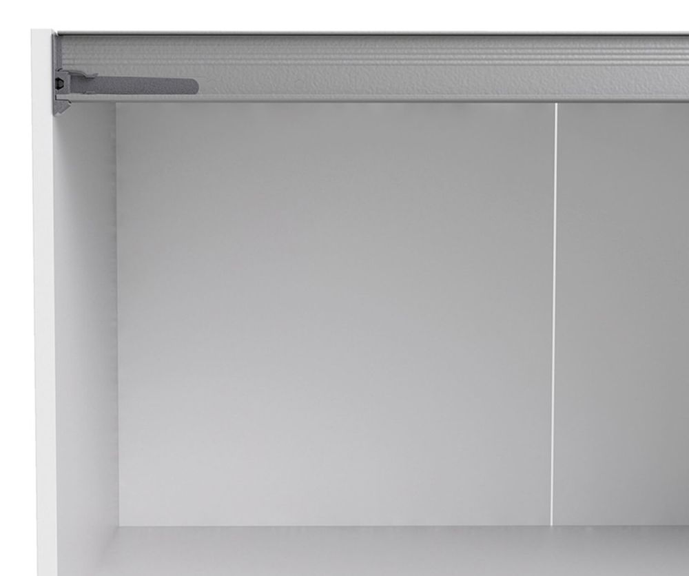 FTG Verona White 180cm Sliding Wardrobe with 3 Shelves