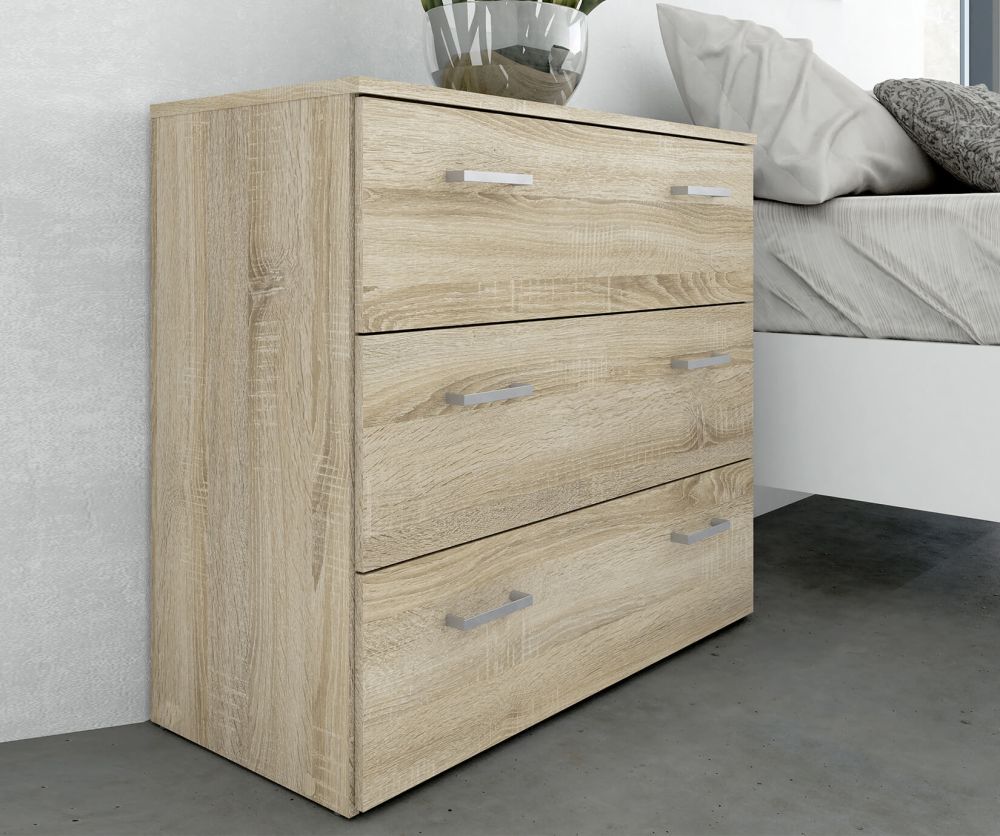 FTG Space Oak 3 Drawer Chest