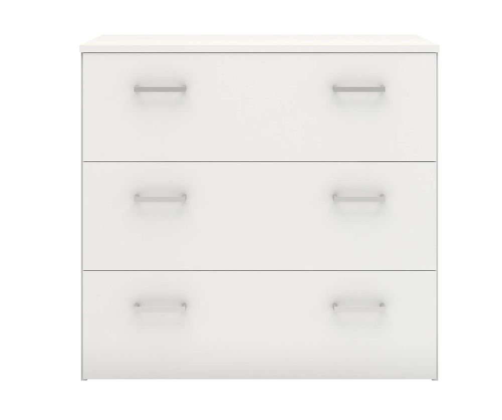 FTG Space White 3 Drawer Chest