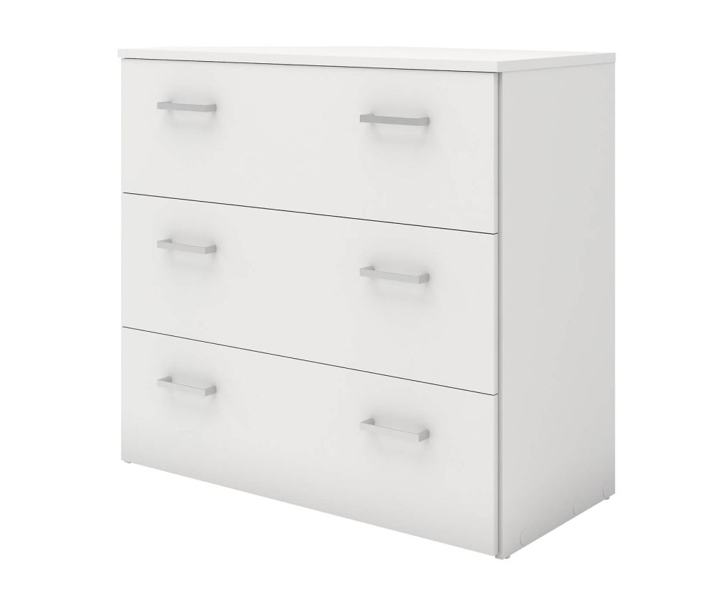 FTG Space White 3 Drawer Chest